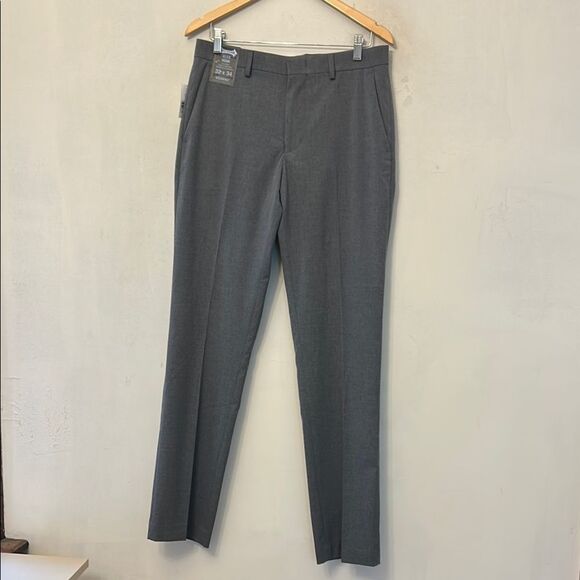 Murano gray pants Alex fit Flat front size 32 X 34 New - Picture 1 of 11